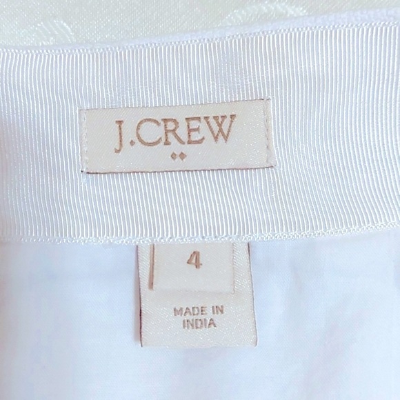 J. Crew White Skirt With Lace Size 4 - Picture 5 of 12